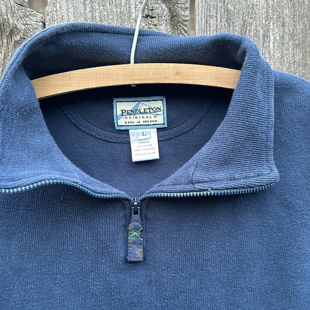 Women’s Pendleton Quarter Zip Pullover Large - image 2